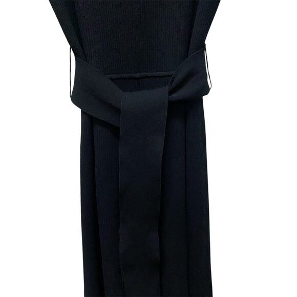 Ann Taylor Sweater Dress Black size Small Petite - Picture 6 of 7